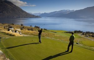 New Zeland - Jacks-Point-tee-green Golf in Queenstown